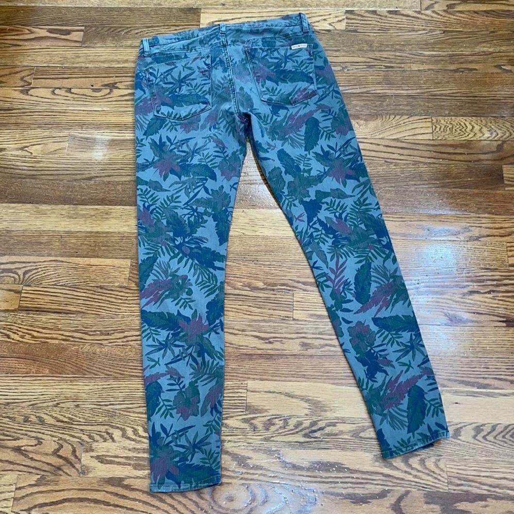 Hudson Krista Super Skinny Bramble Leaf Print Jeans - Picture 3 of 7